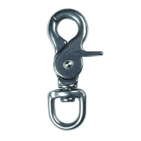 Campbell Chain & Fittings Campbell 1/2 in. D X 2-15/32 in. L Polished Steel Trigger Snap 80 lb T7631704